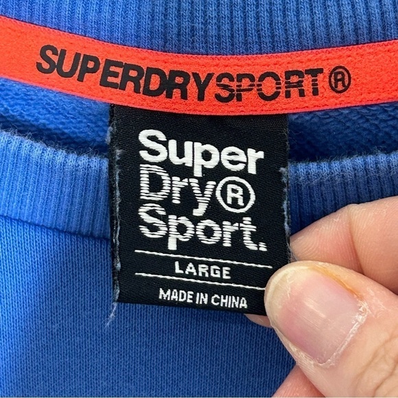 Superdry Sport Men’s Blue Pullover Sweatshirt - Picture 8 of 13
